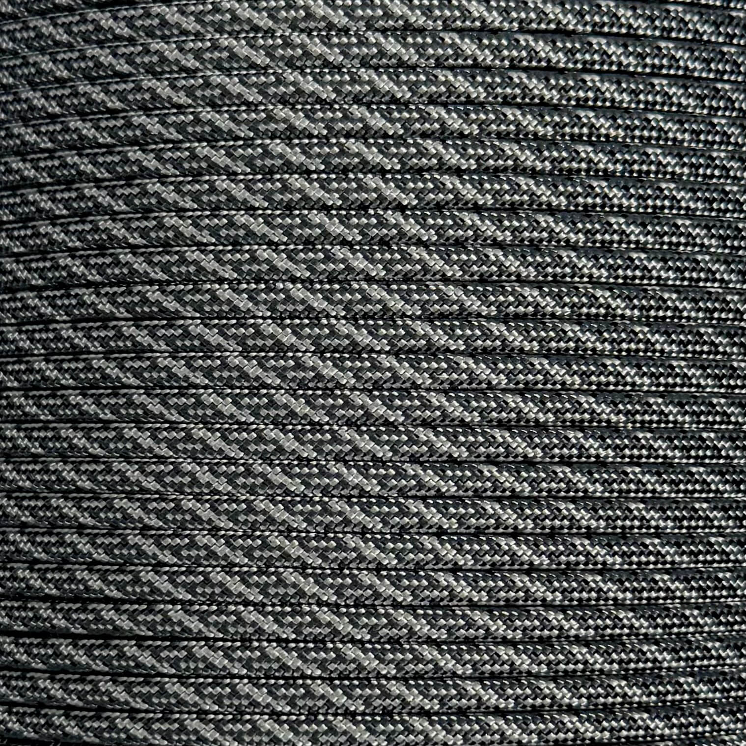 Black with Charcoal Grey Helix 550 Paracord