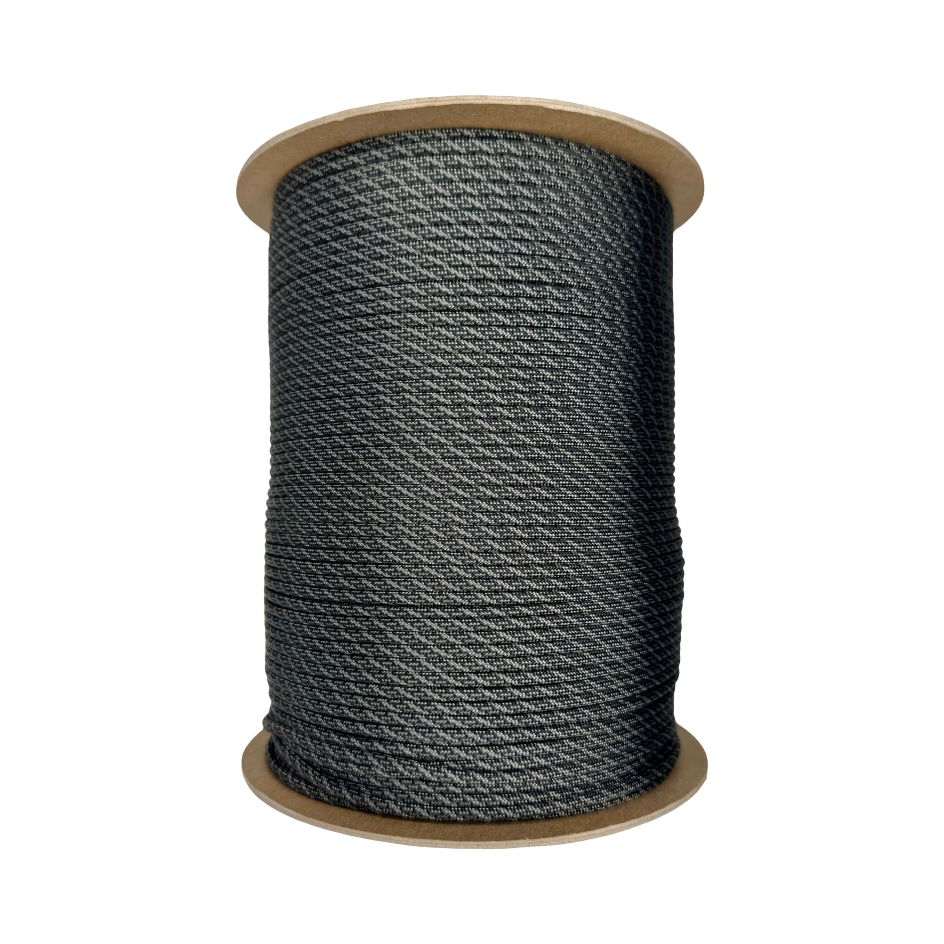Black with Charcoal Grey Helix 550 Paracord