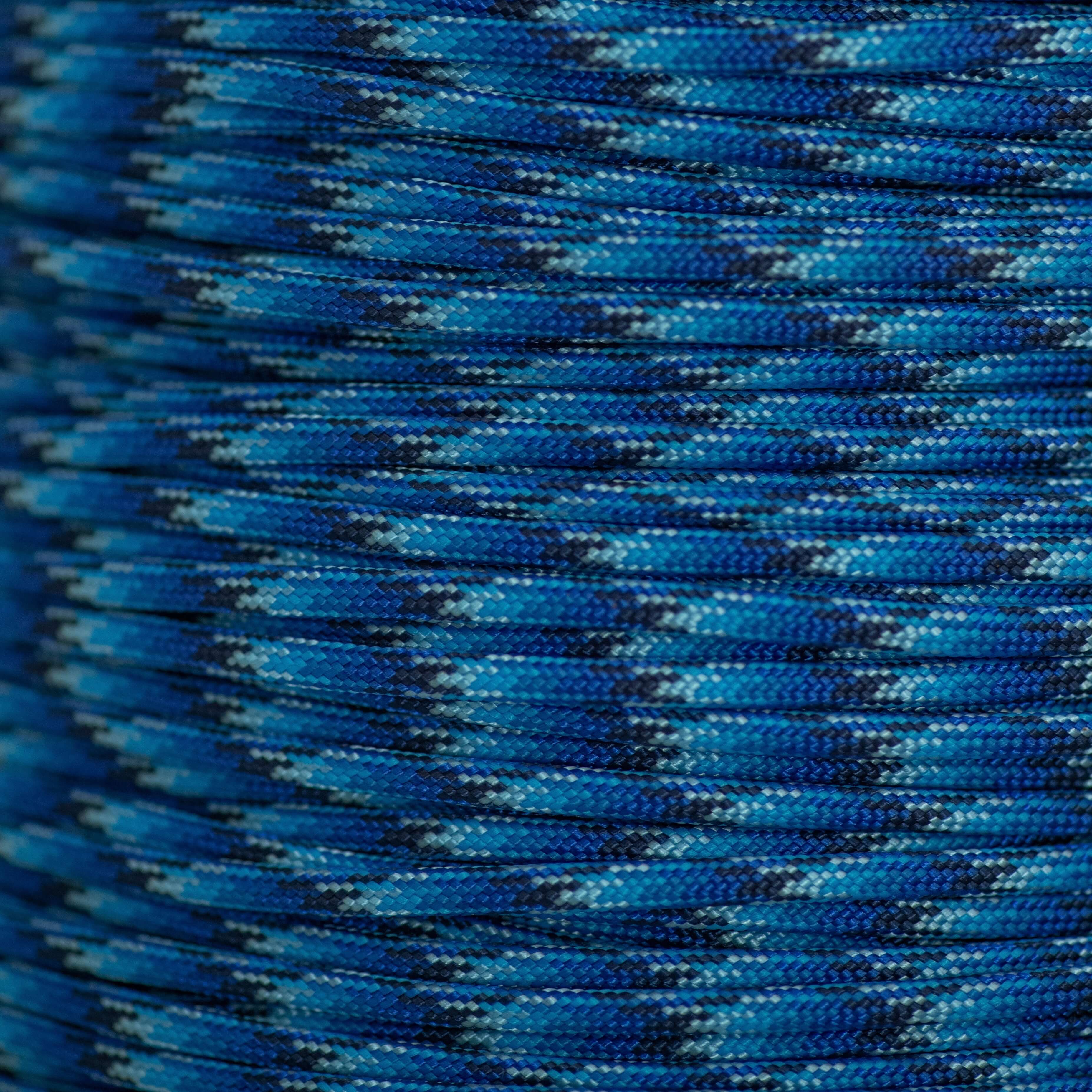 9 Strands 550 Luminous Glow in the Dark Parachute 30.5m, Blue 9 Strands 550 Luminous Glow in the Dark Parachute 30.5m, Blue