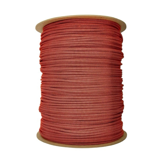 Black and Neon Orange Shockwave 550 Paracord - The Paracord Store