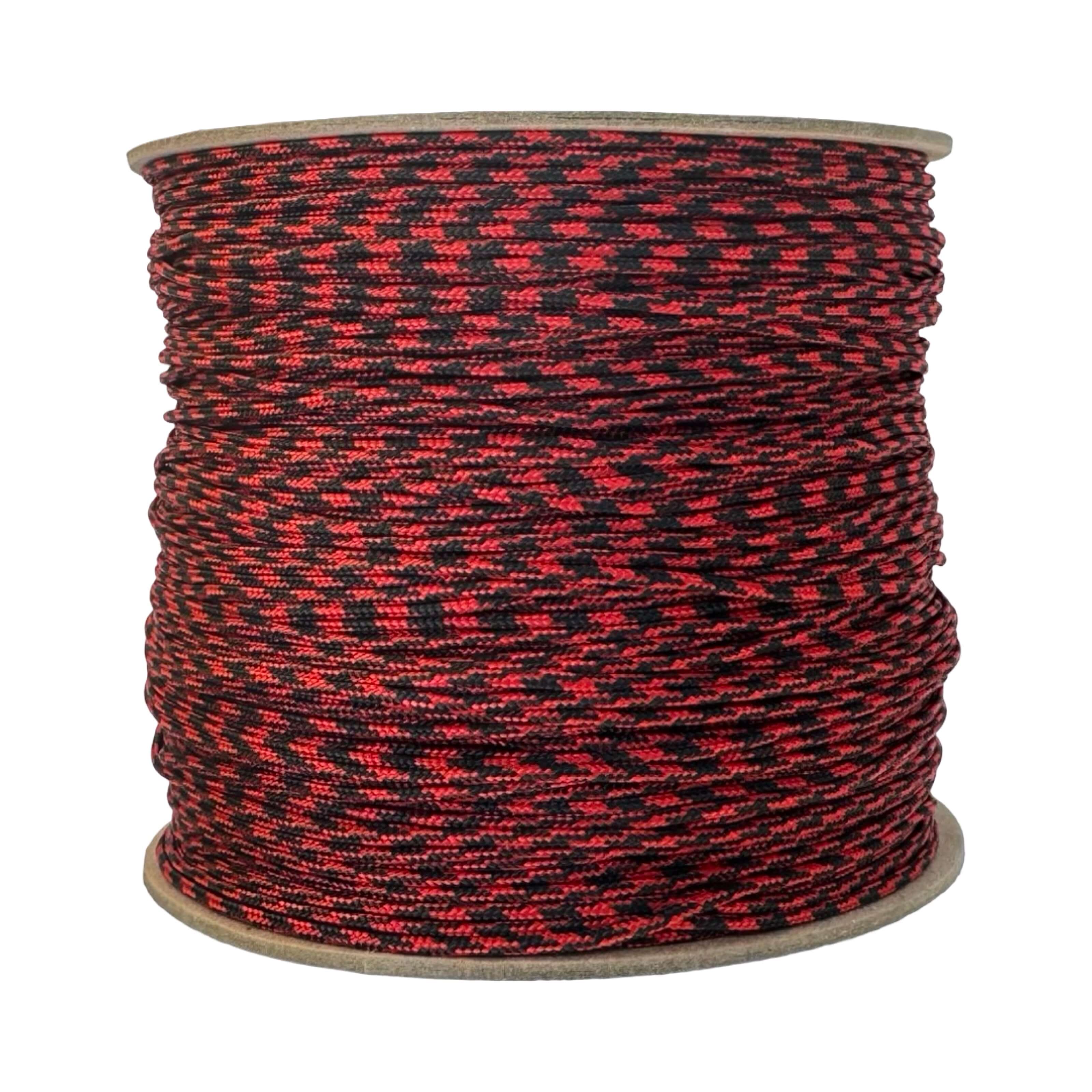 Lady Bug (Imperial Red and Black 50/50) Type I Paracord