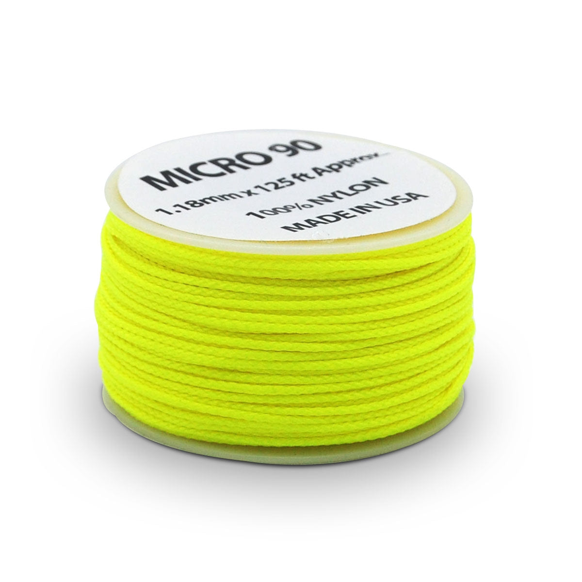 Neon Yellow Micro Cord - 125 Feet