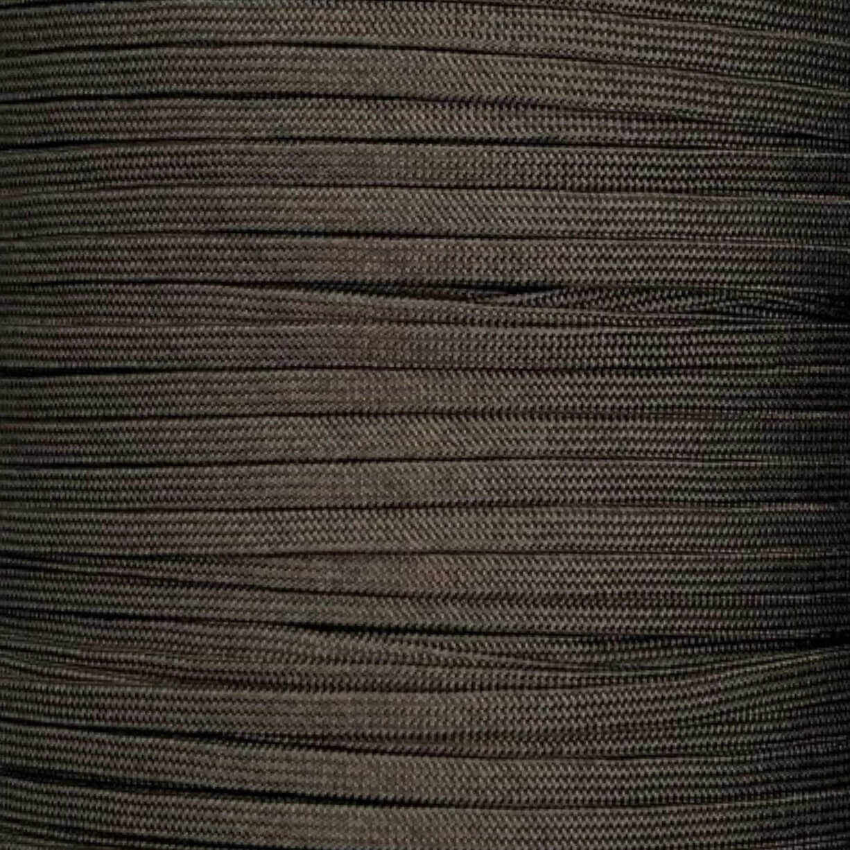 Paracord sin núcleo de color marrón oscuro ácido