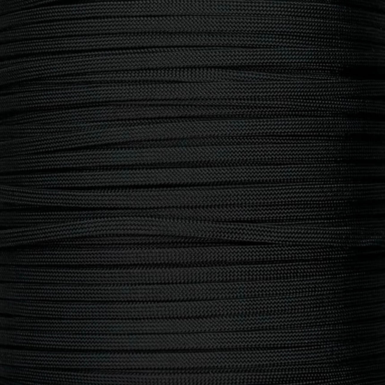 Paracord negro sin núcleo