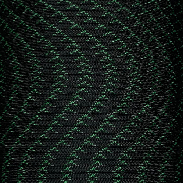 Black with Kelly Green X 550 Paracord