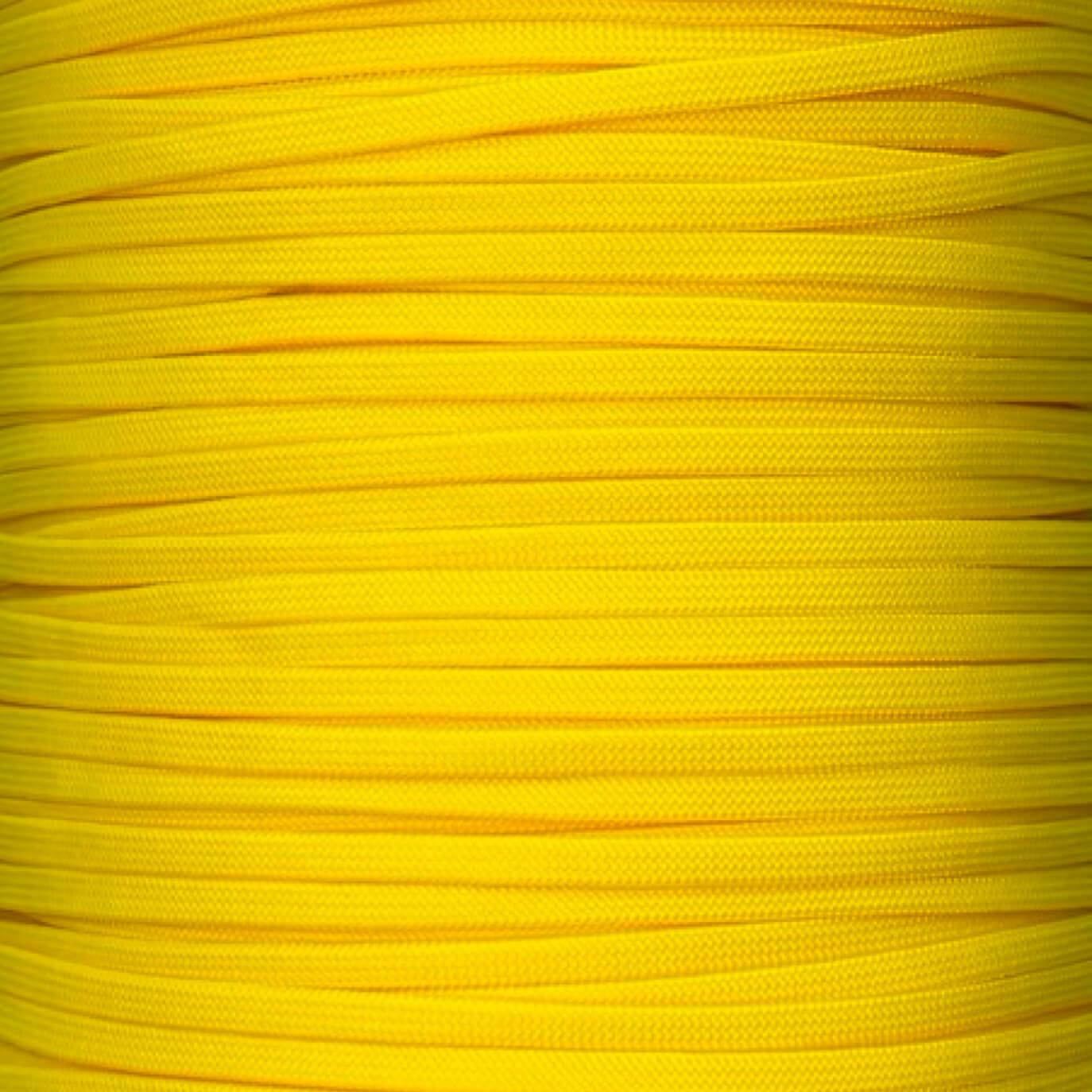 Paracord sin núcleo 650 de color amarillo canario