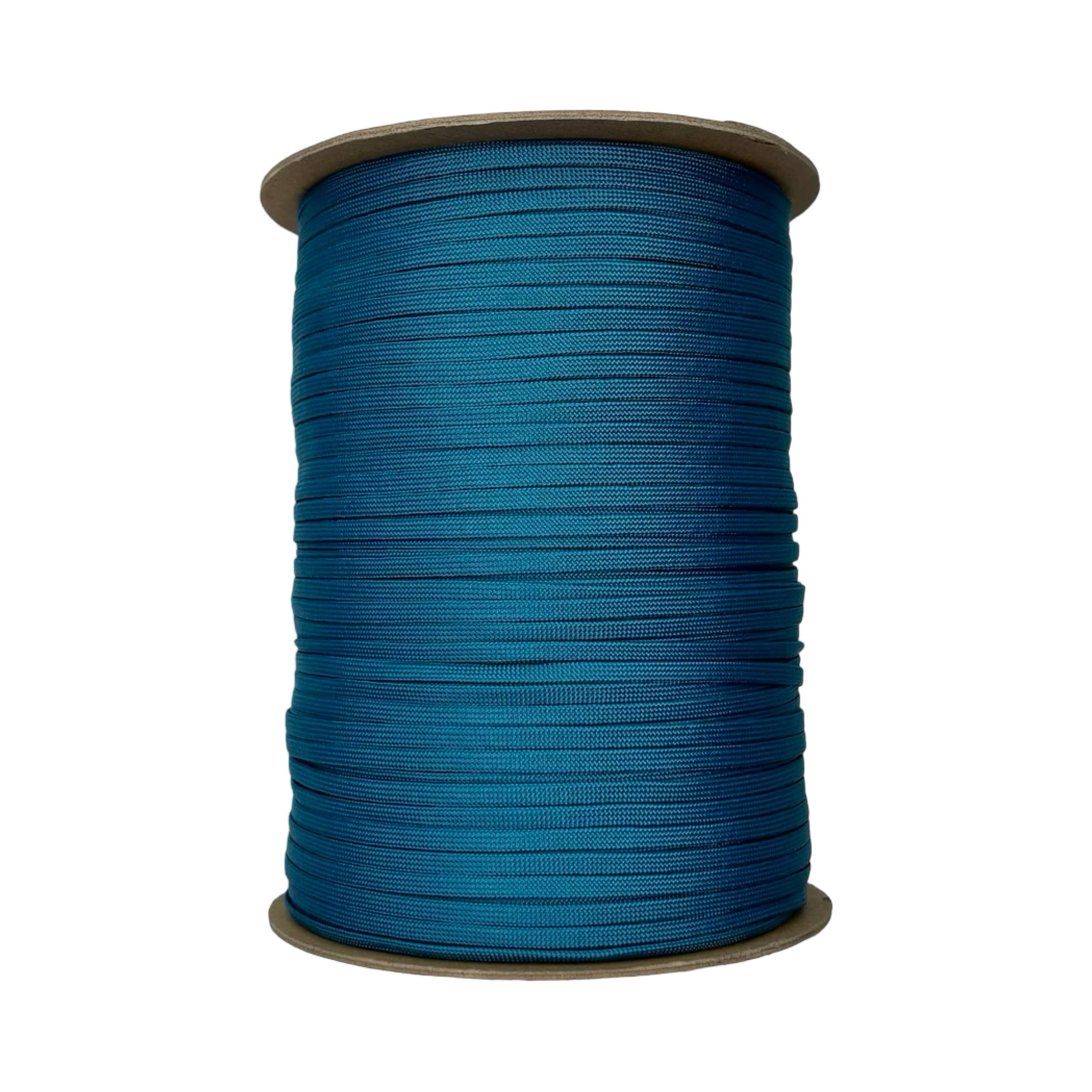 Paracord sin núcleo de color azul caribeño