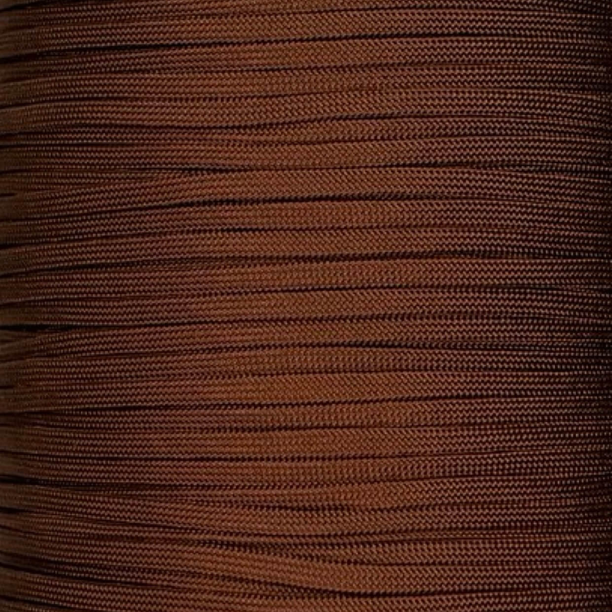 Paracord sin núcleo de color marrón chocolate