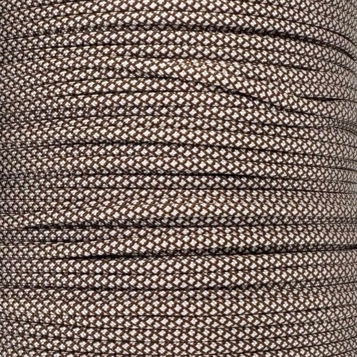 Chocolate Brown with Cream Diamonds 550 Paracord