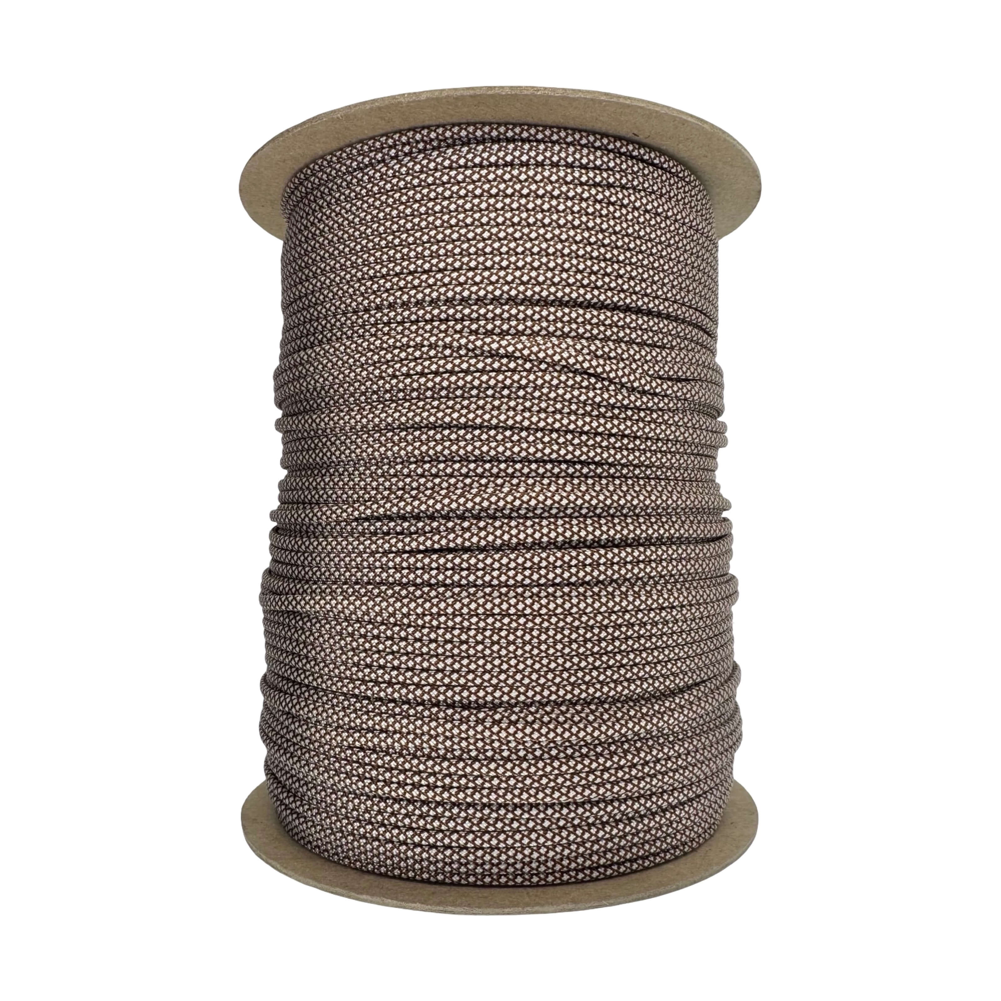 Chocolate Brown with Cream Diamonds 550 Paracord