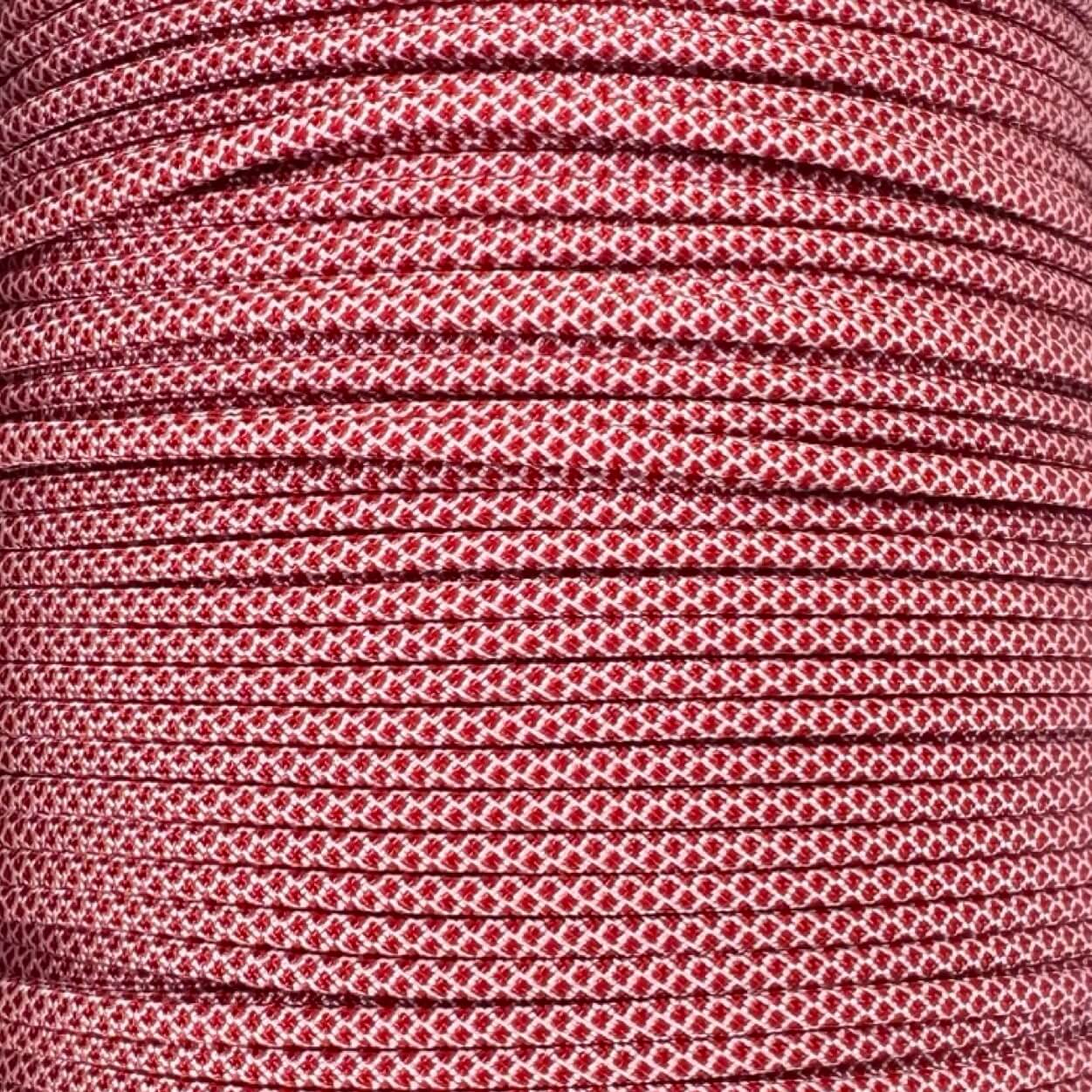 Cream with Imperial Red Diamonds 550 Paracord