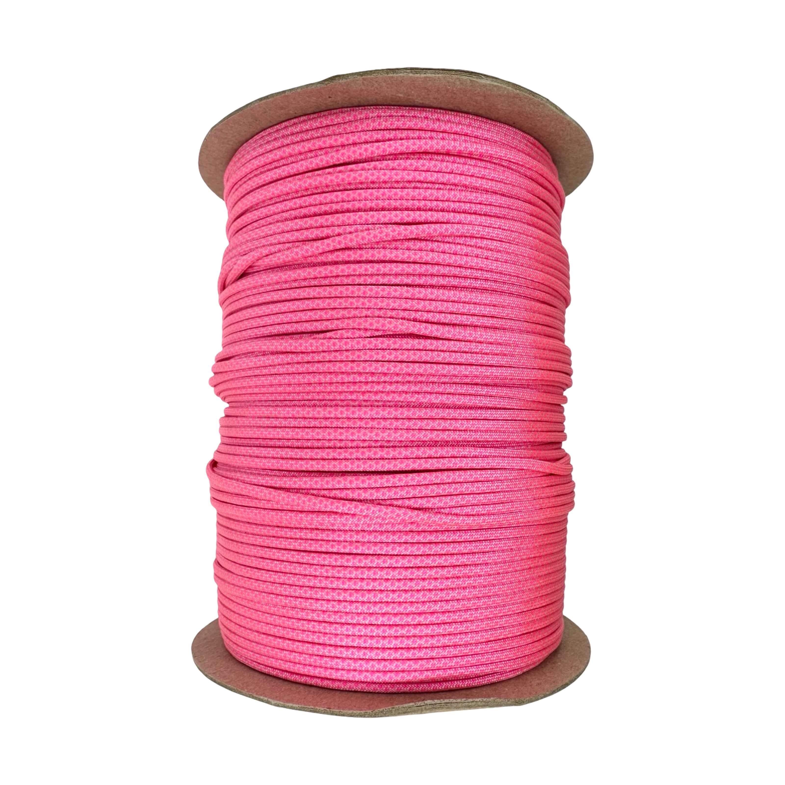 Cream with Neon Pink Diamonds 550 Paracord