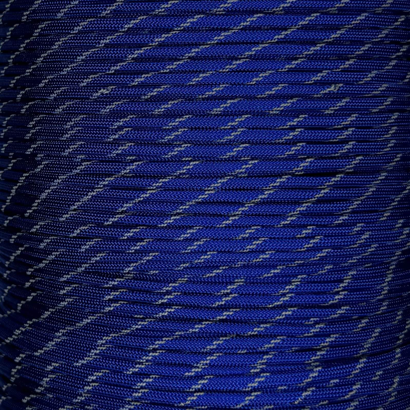 Paracord 550 reflectante azul eléctrico