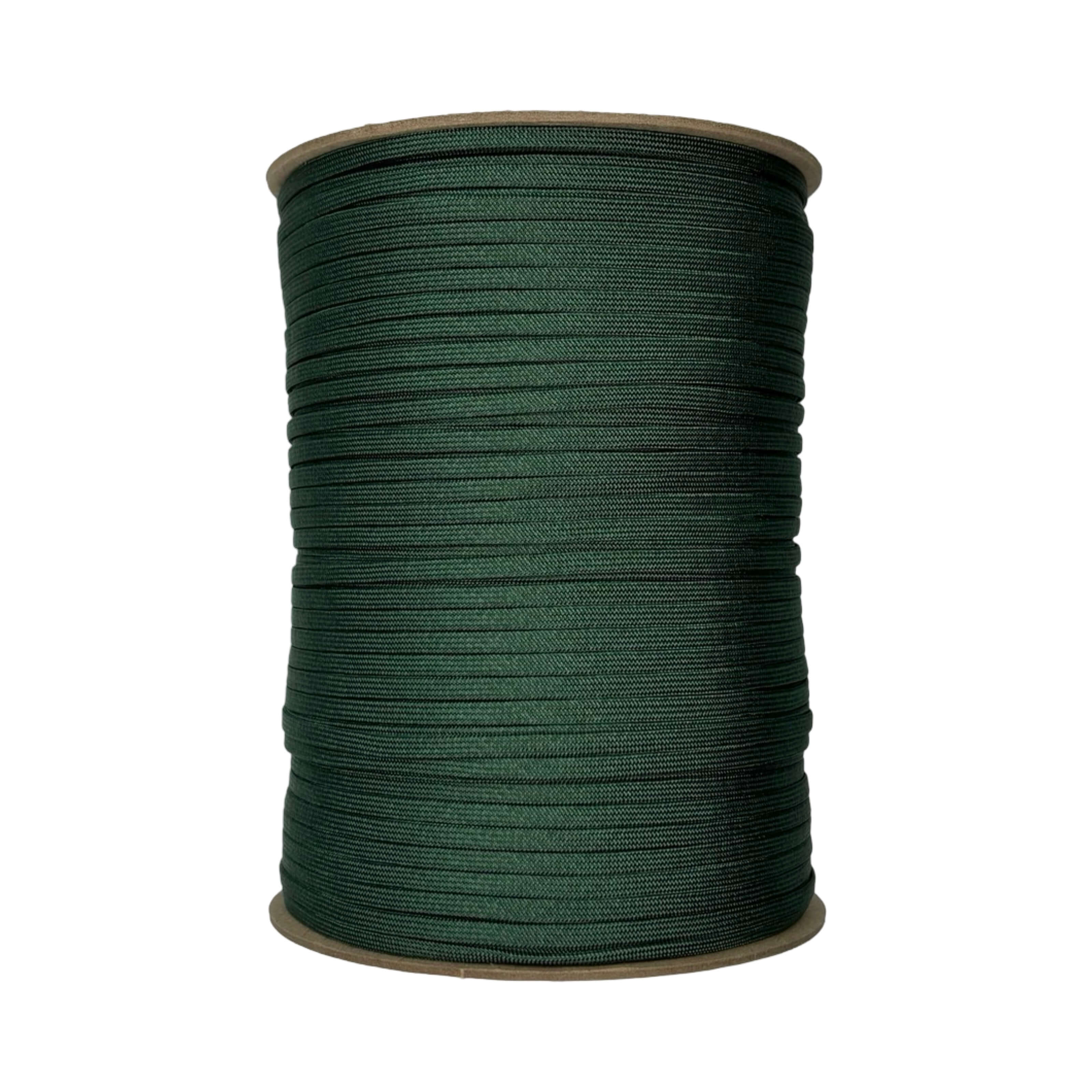 Paracord sin núcleo verde esmeralda