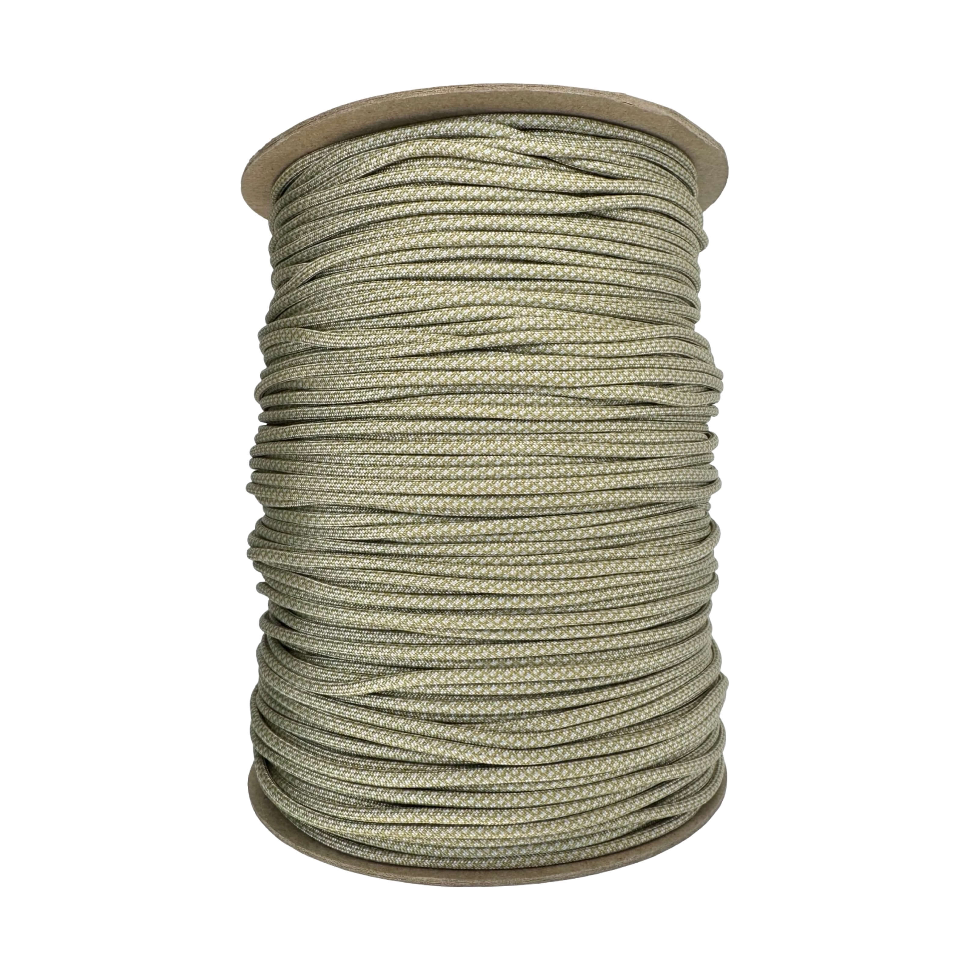 Paracord 550 dorado con diamantes gris plateado