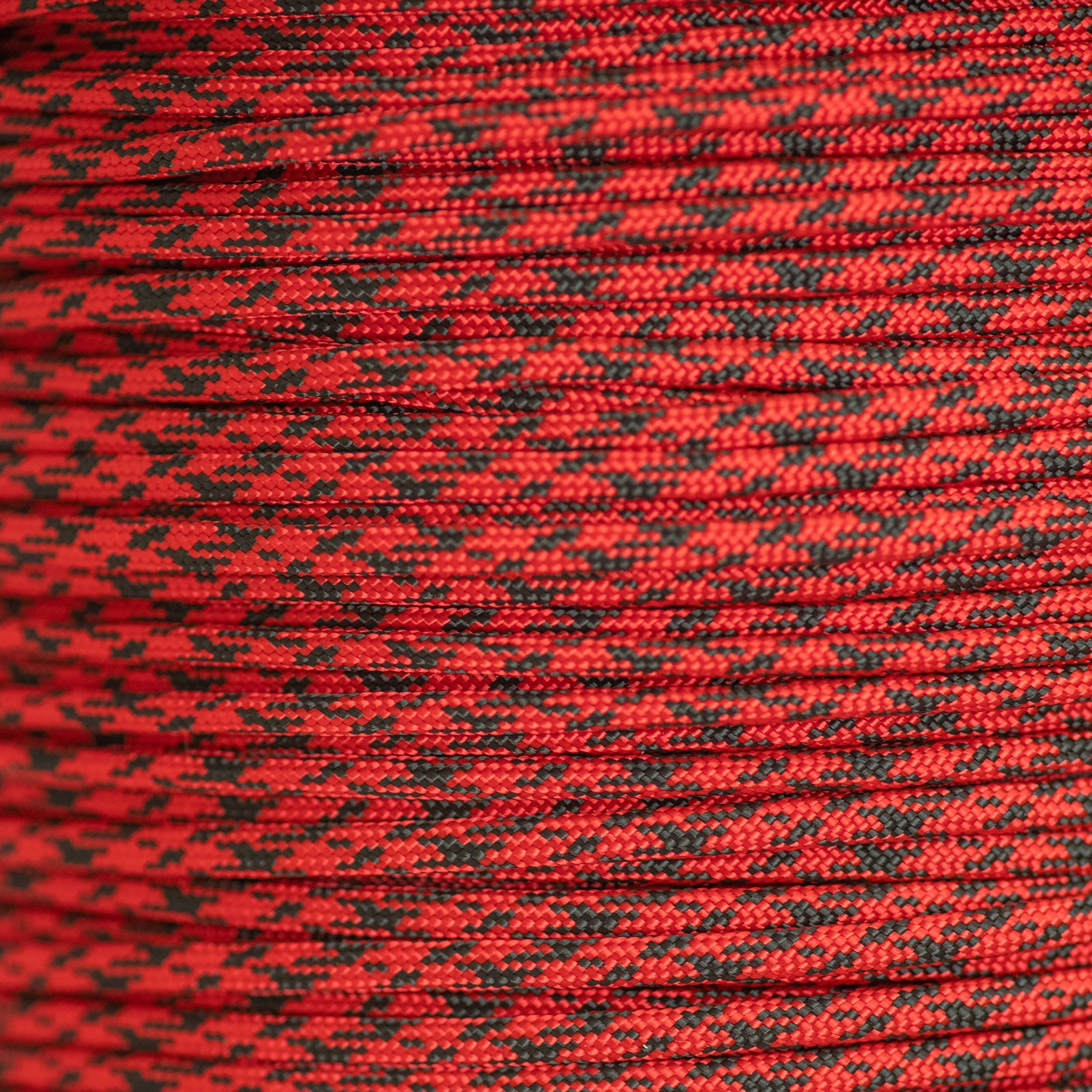 Paracord 550 camuflaje rojo imperial y negro