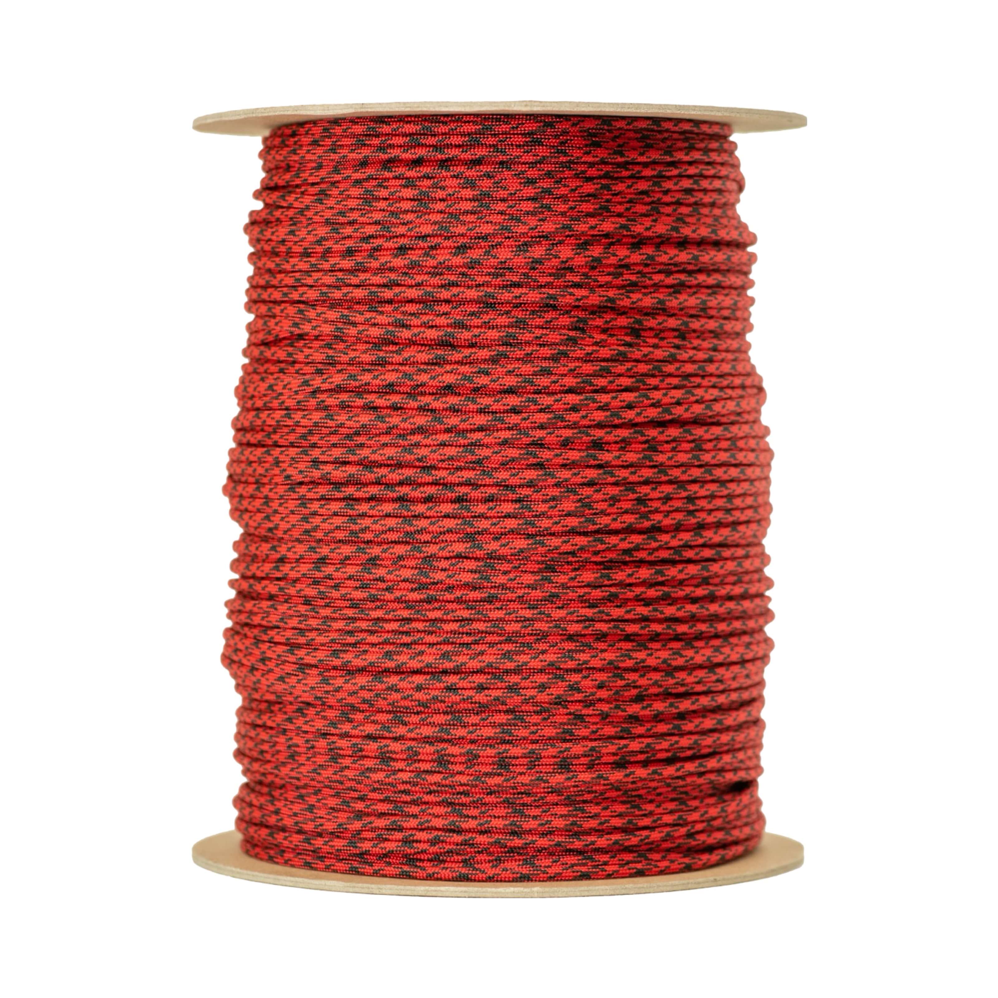 Paracord 550 camuflaje rojo imperial y negro