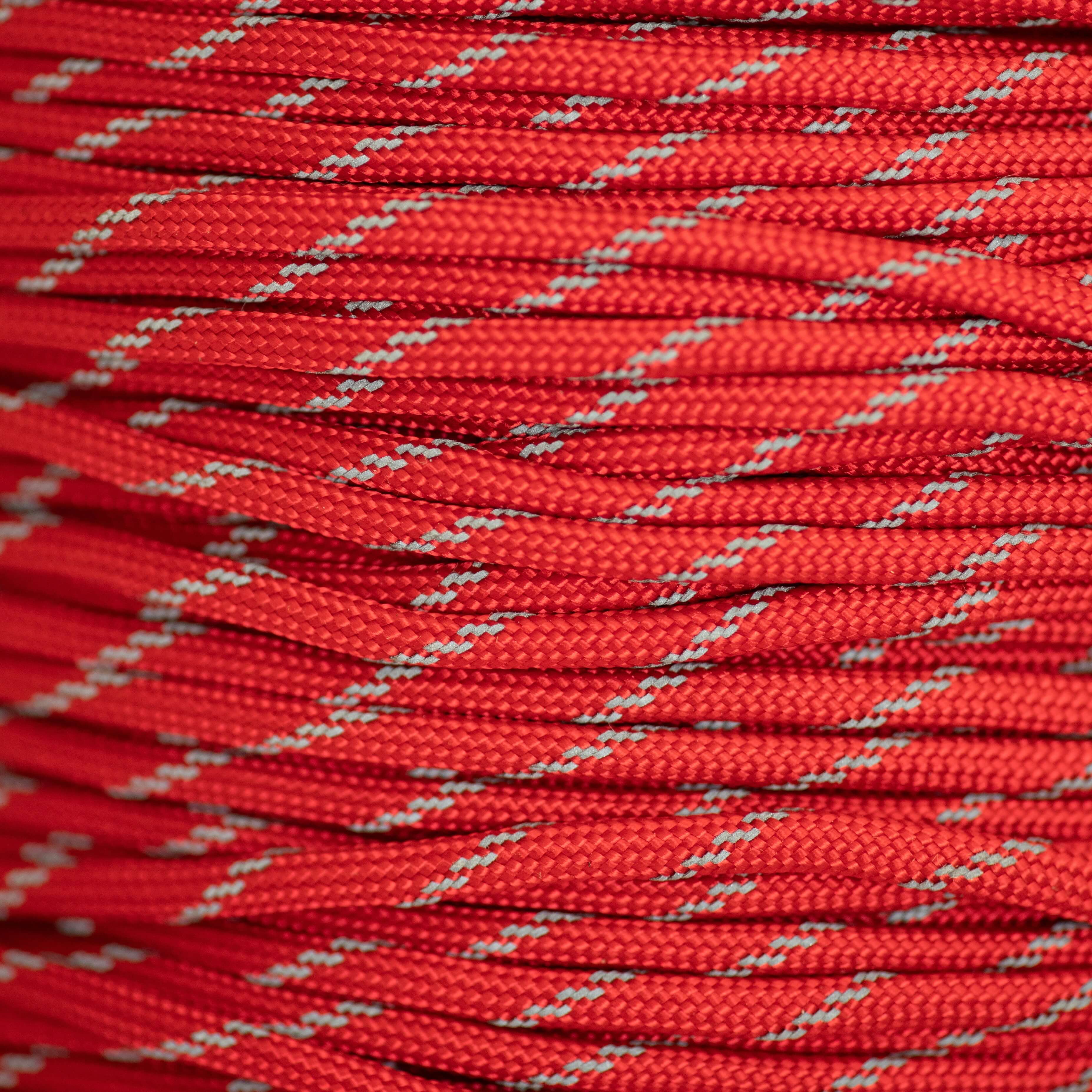 Paracord 550 reflectante rojo imperial