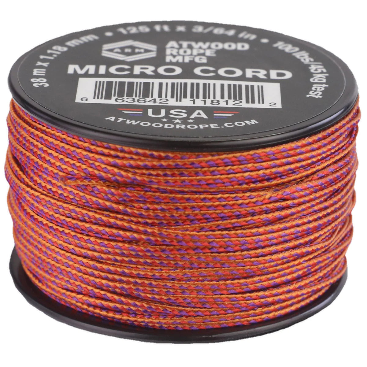 Cordón micro Atwood que cambia de color naranja fundido