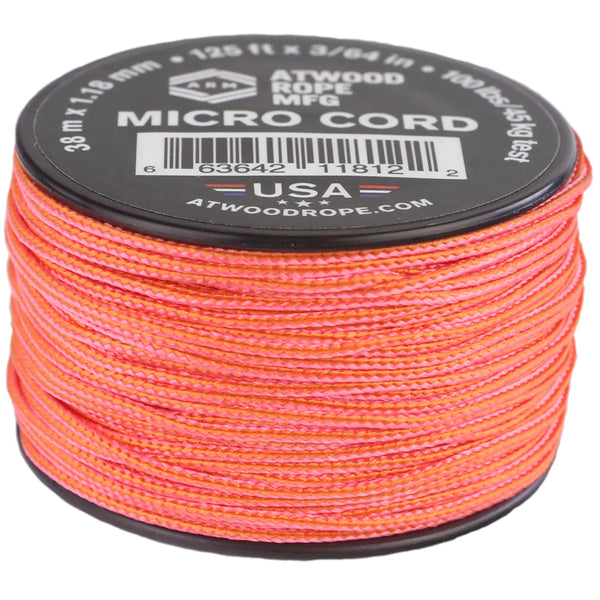 Red Sport Micro Cord - 90 Lb Strength - 125 Feet Nylon Paracord Accessory