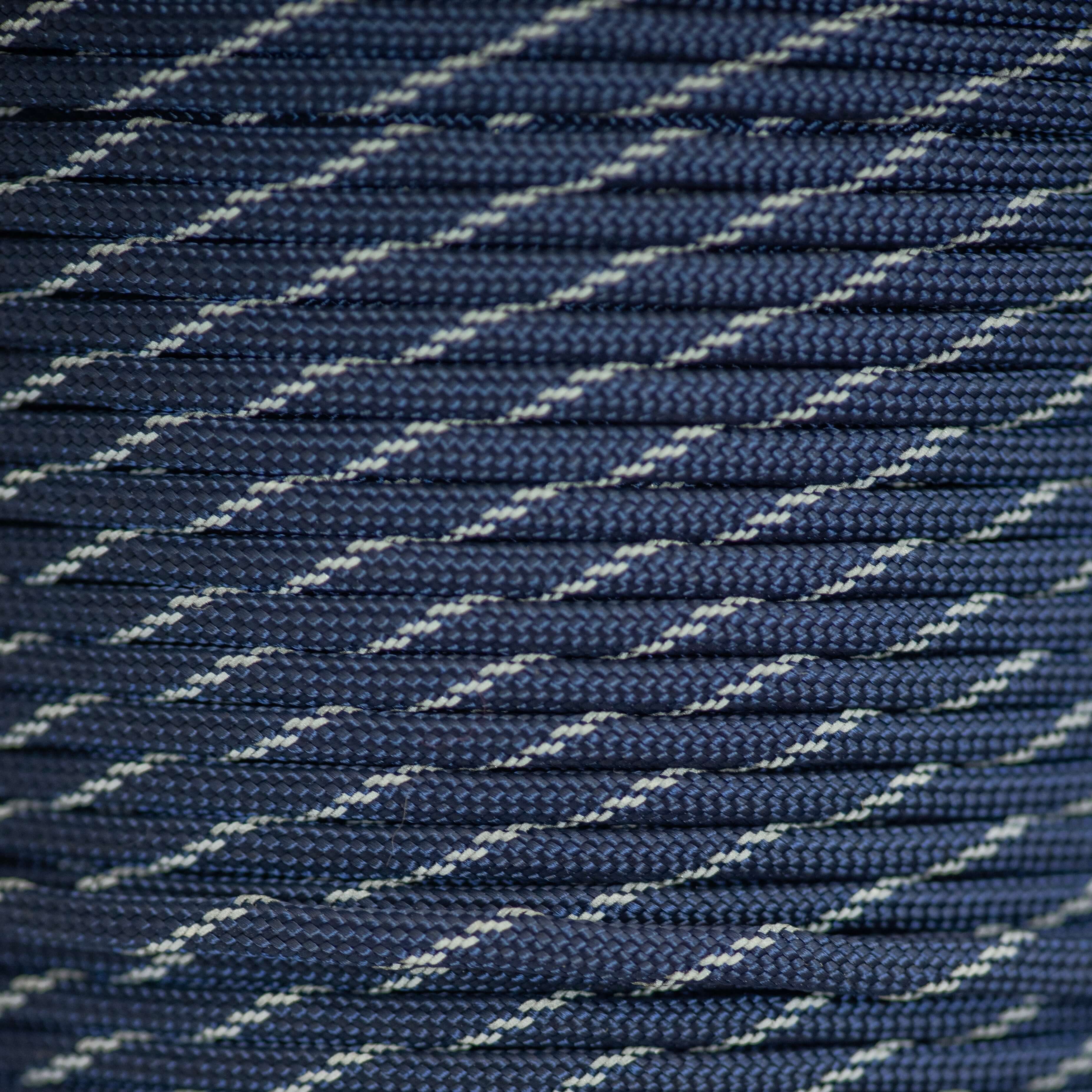 Paracord 550 reflectante azul medianoche