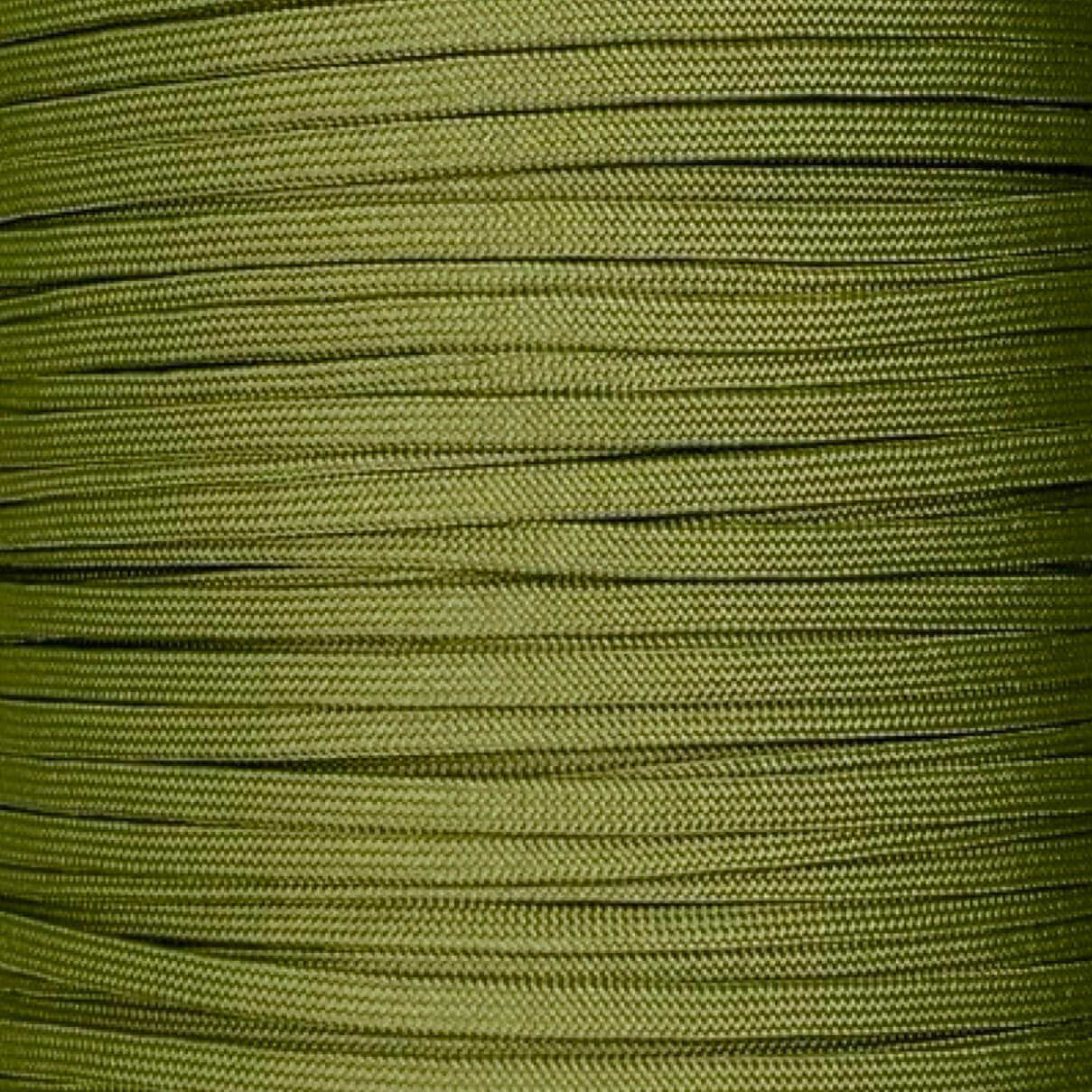 Paracord sin núcleo verde musgo