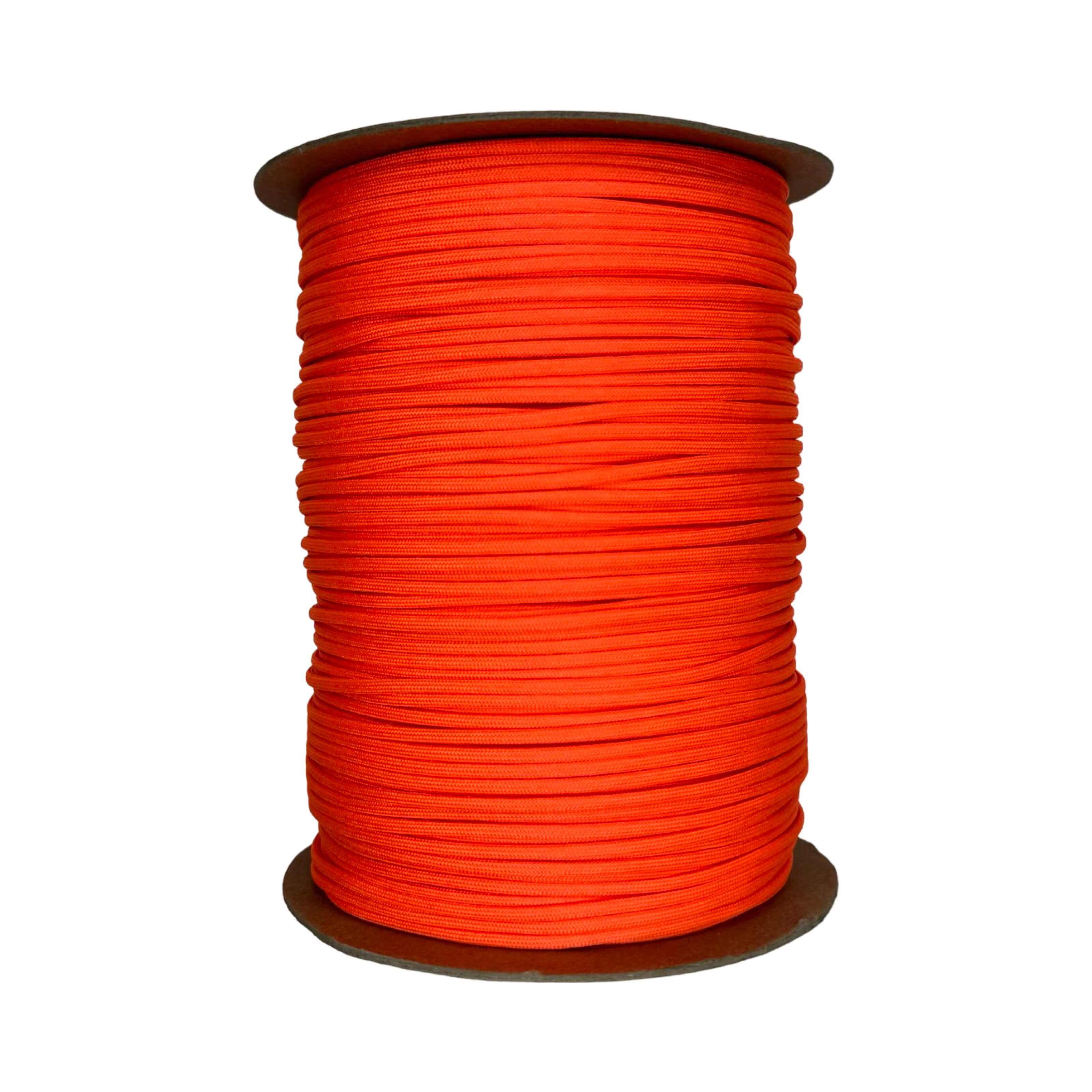 Paracord Mil-Spec tipo III MIL-C-5040 de color naranja neón