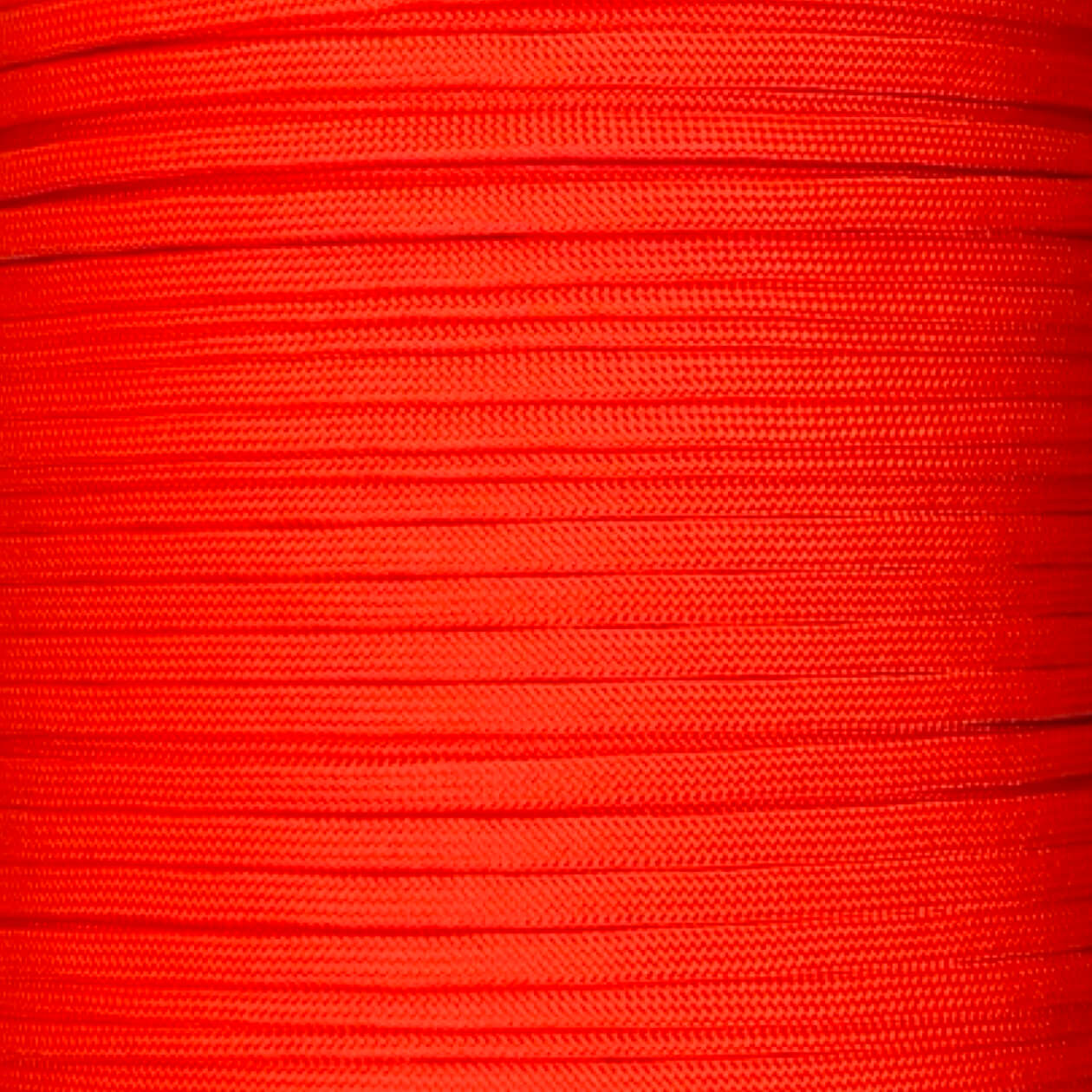 Paracord sin núcleo de color naranja neón