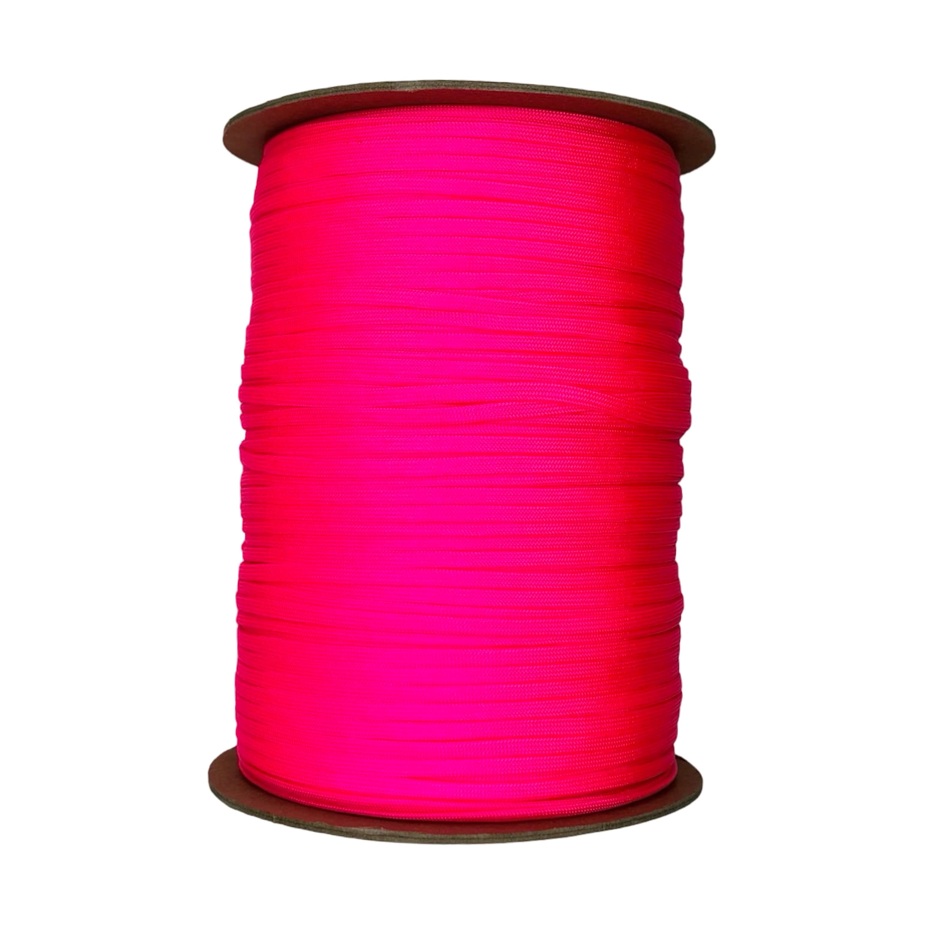 Neon Pink Coreless Paracord