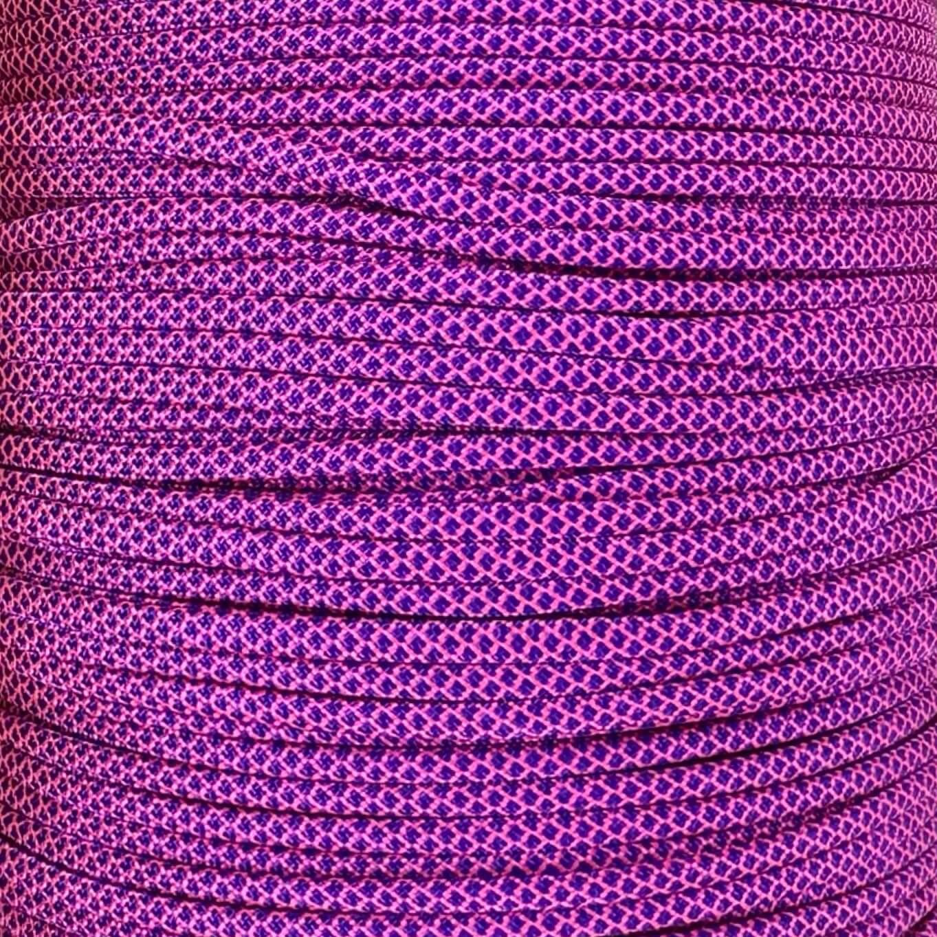 Neon Pink with Acid Purple Diamonds 550 Paracord