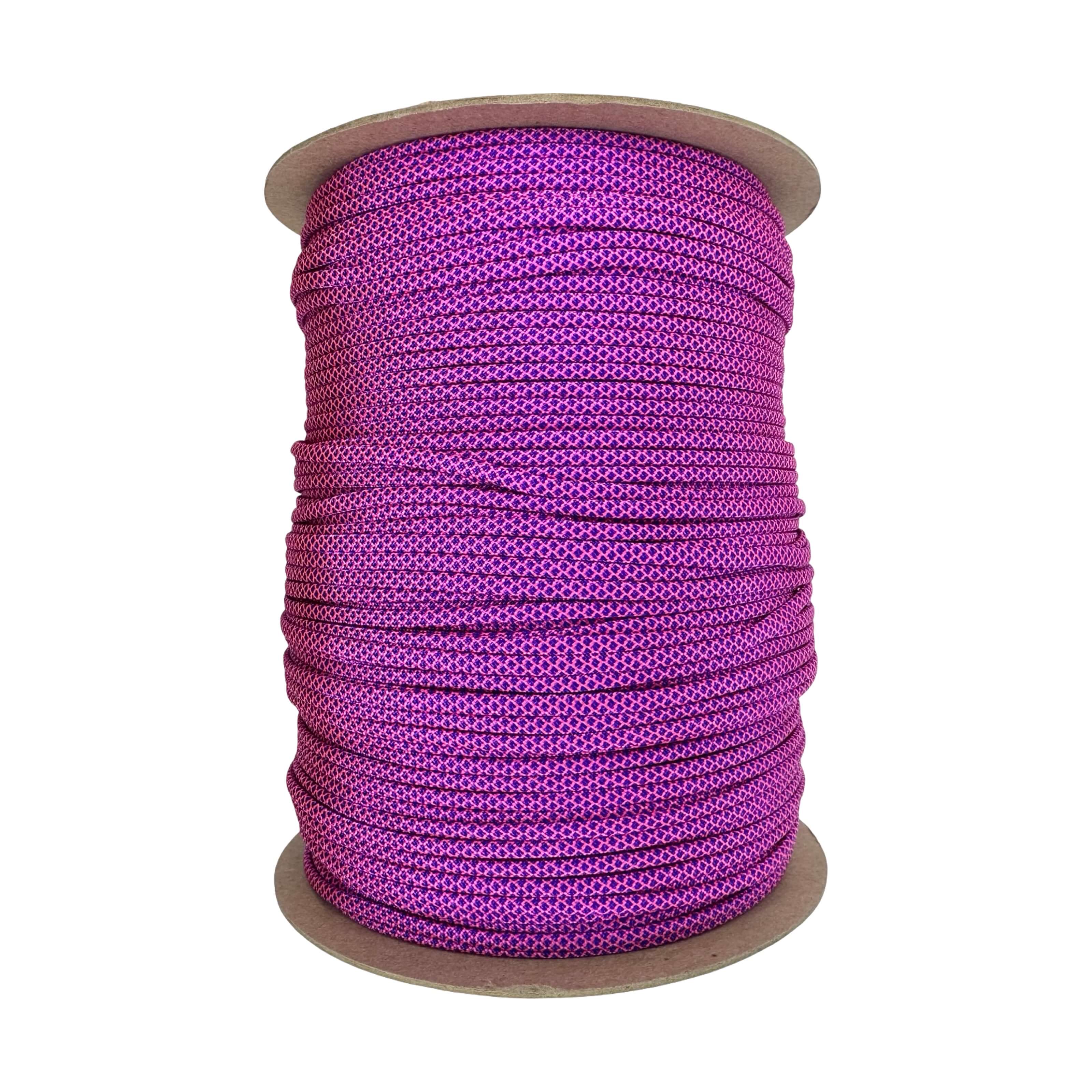 Neon Pink with Acid Purple Diamonds 550 Paracord