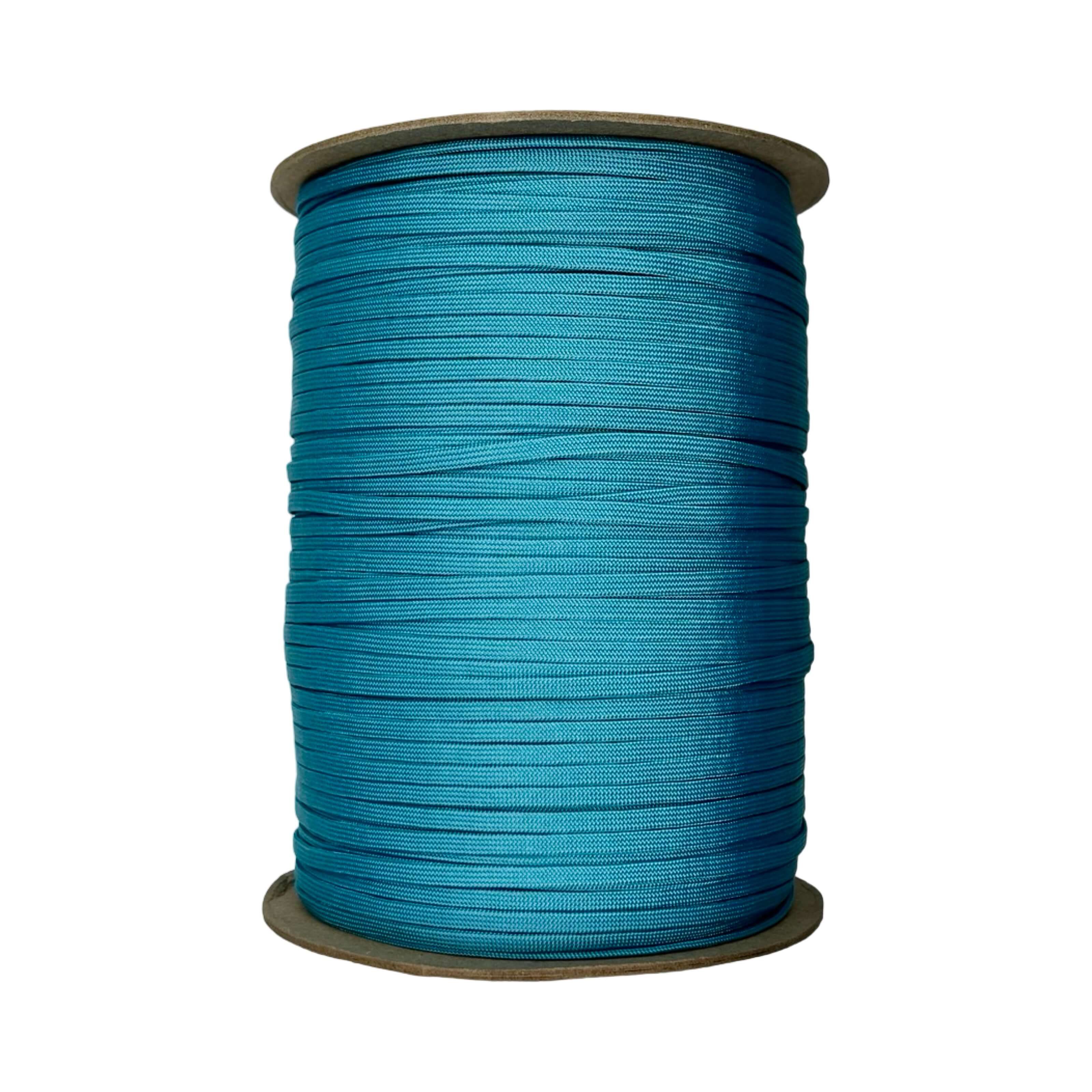 Neon Turquoise Coreless Paracord