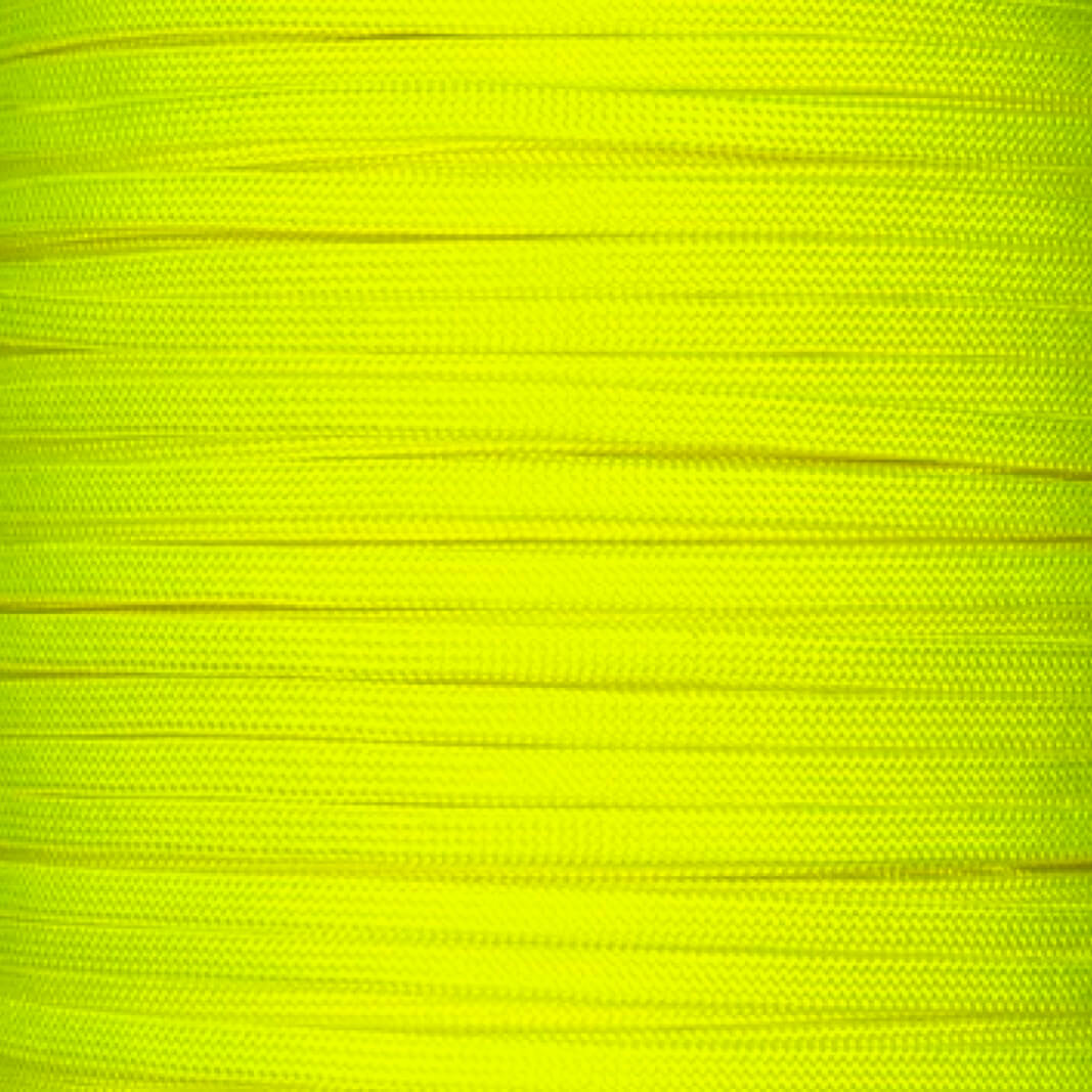 Paracord sin núcleo de color amarillo neón