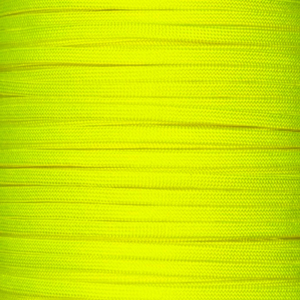 Neon Yellow Coreless Paracord