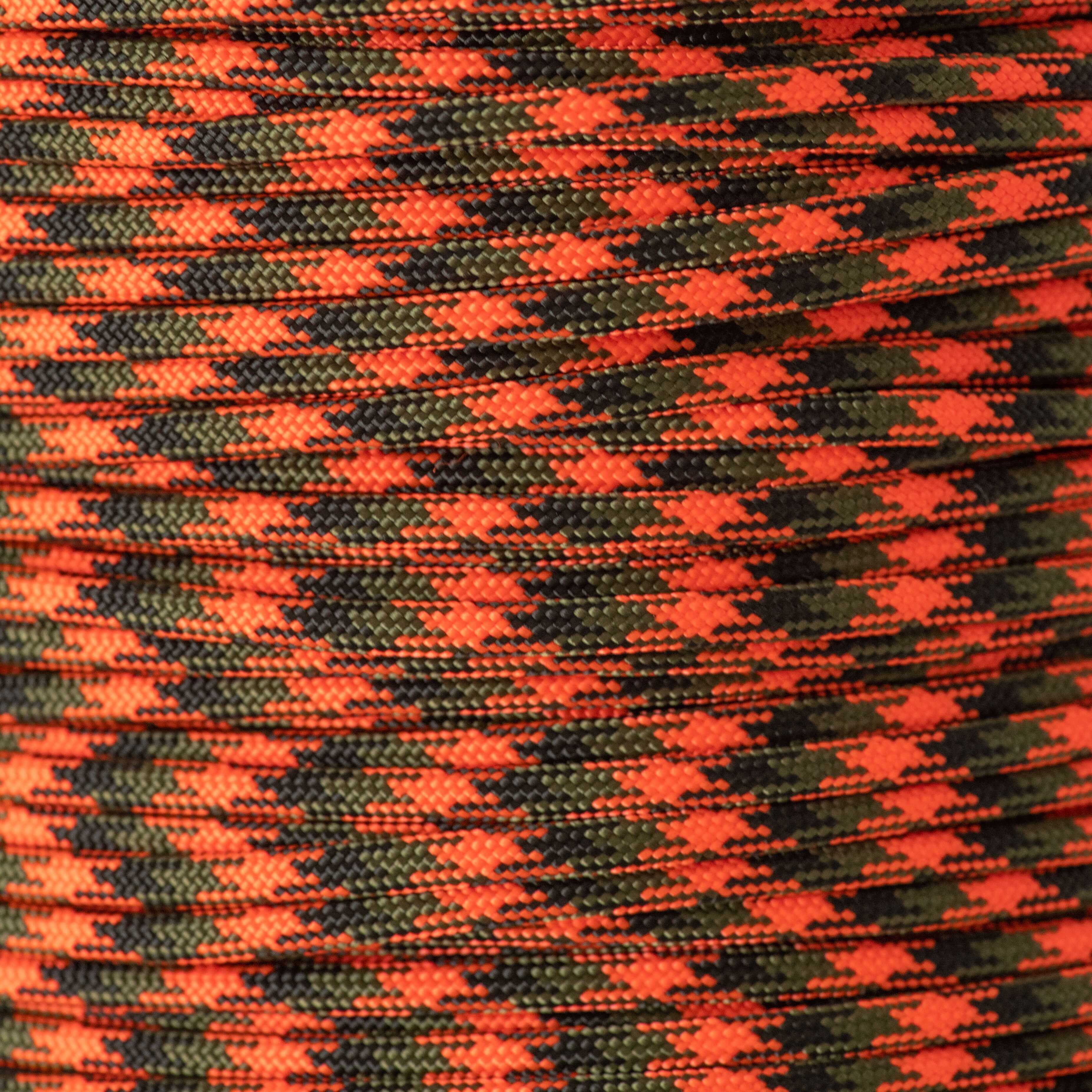 Paracord 550 camuflaje naranja brillante