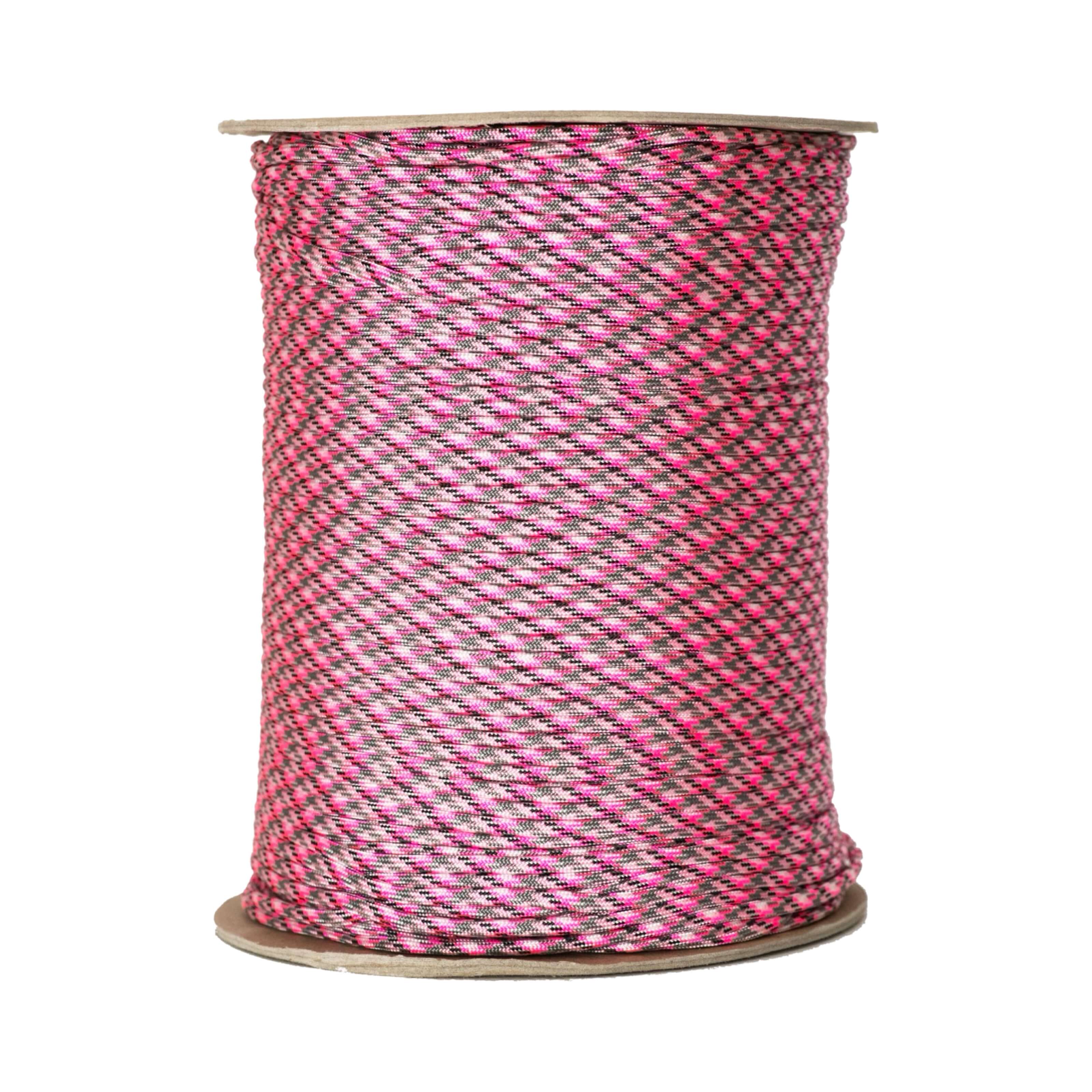 Paracord 550 con diseño de camuflaje bonito en color rosa