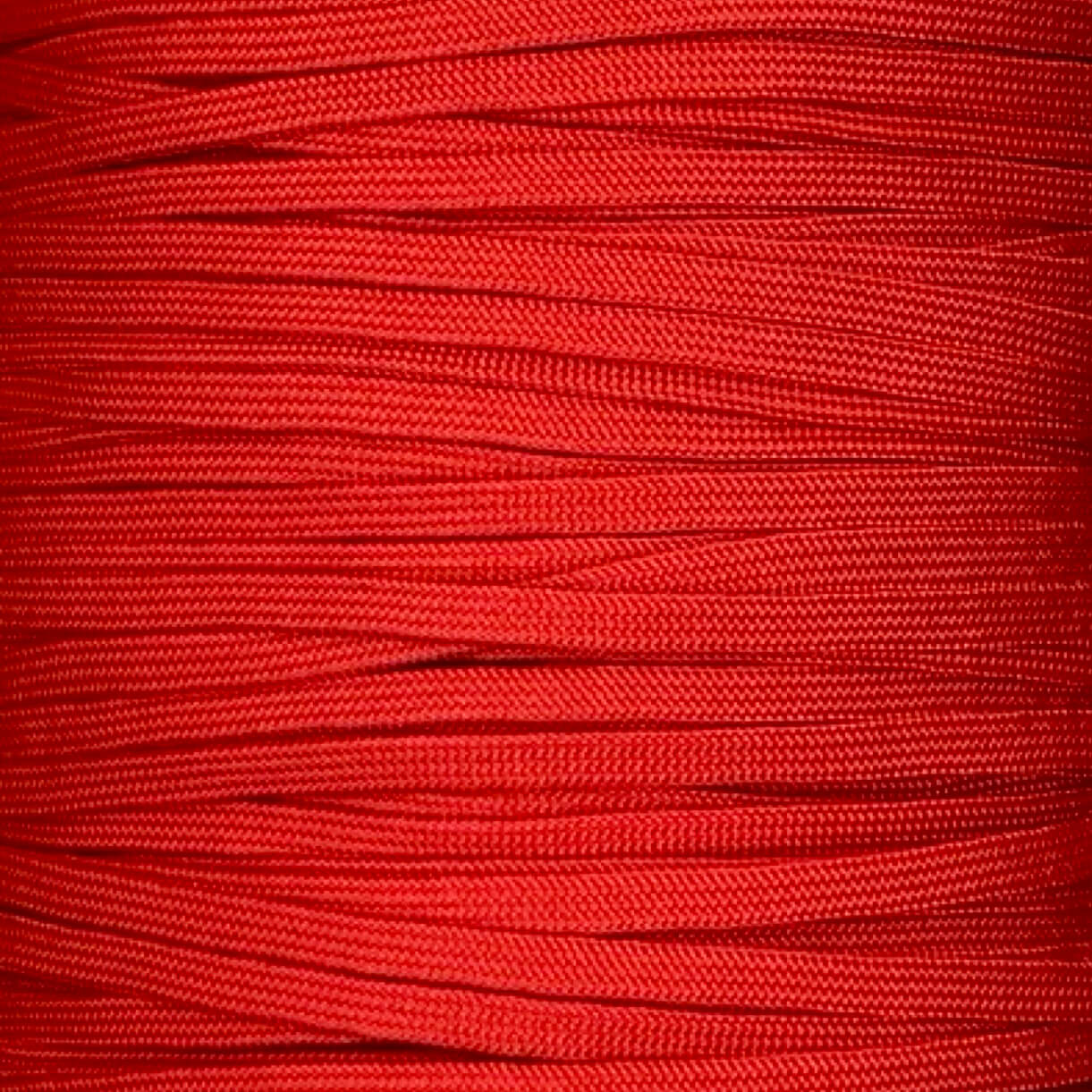 Paracord sin núcleo de color rojo escarlata