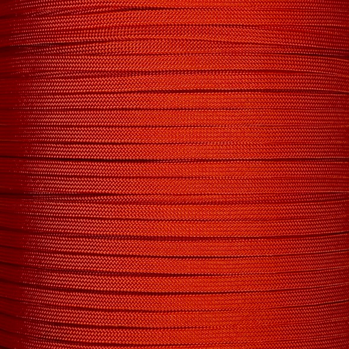 Paracord sin núcleo 650 de color naranja solar