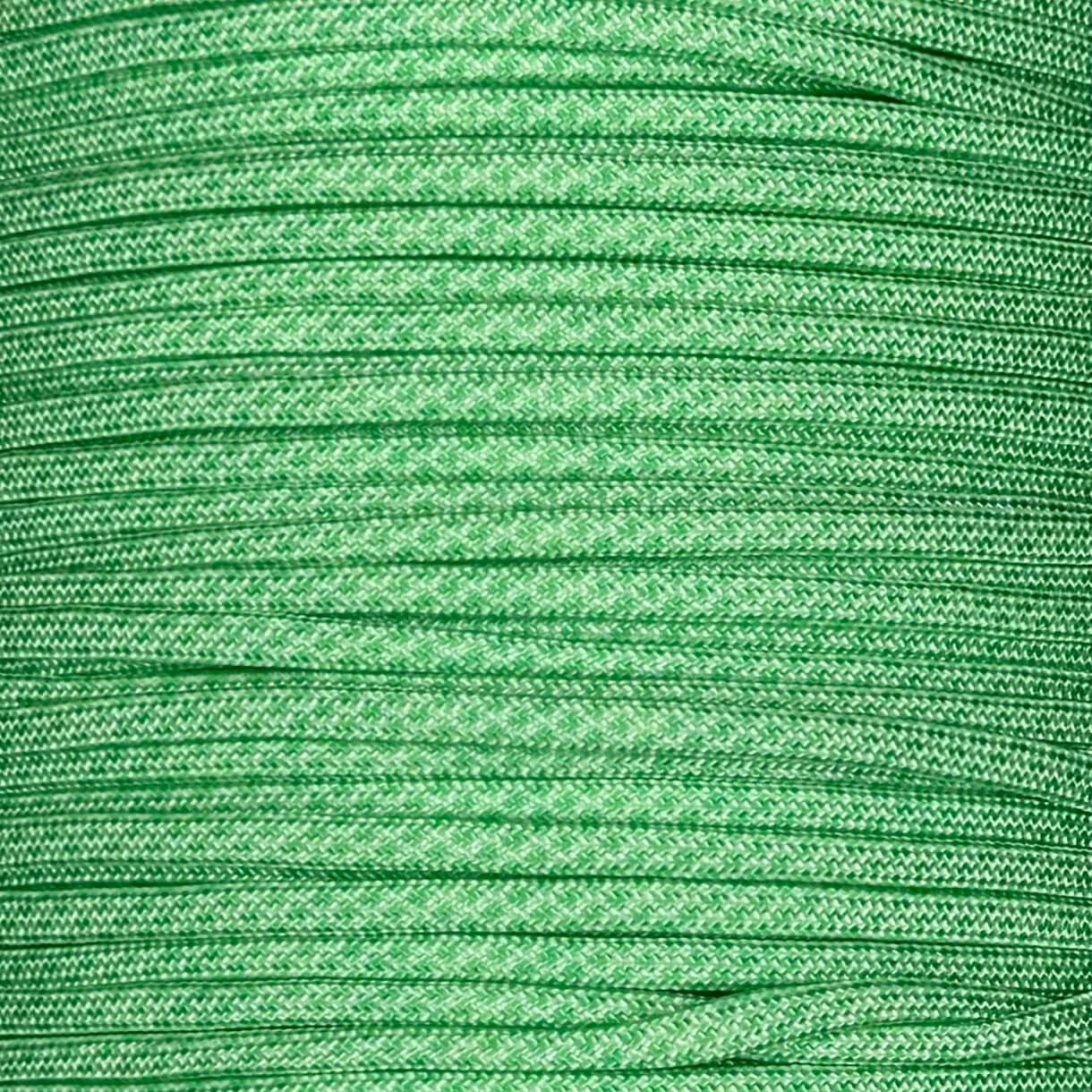 Paracord 550 blanco con diamantes verde menta