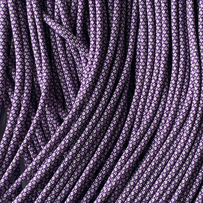 Paracord 550 de color morado ácido con diamantes plateados