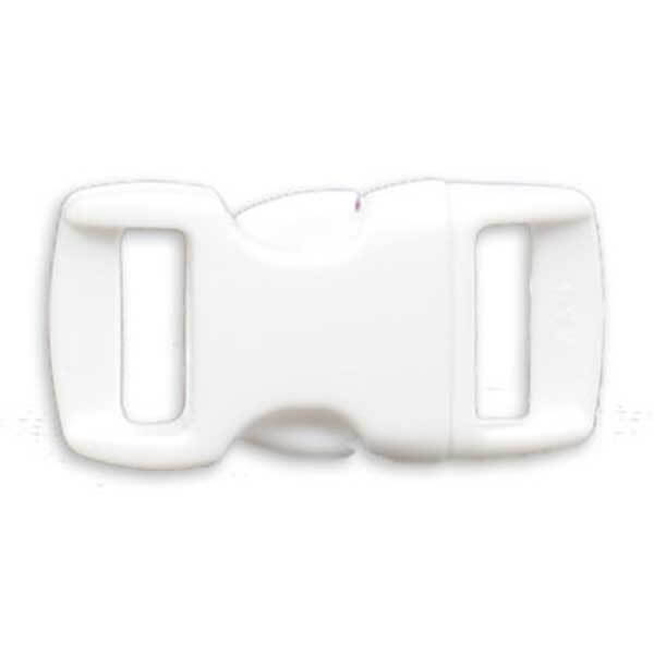 3/8" Side Release Buckle - White