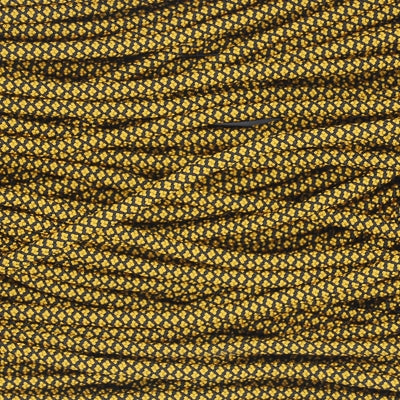 Goldenrod Diamonds on Black 550 Paracord