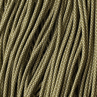 Paracord 550 verde musgo con diamantes blancos