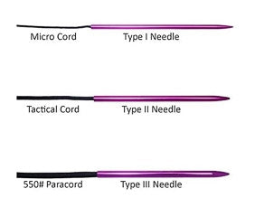 Pink Paracord Needle Size Chart