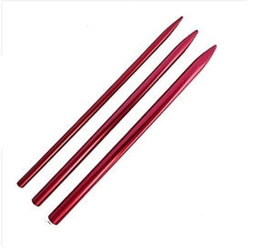 Red Paracord Needles Three Sizes